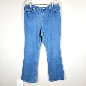 Vintage Tommy Hilfiger Blue Mid Rise Straight Leg Women's Jeans Size 14 32x30.5